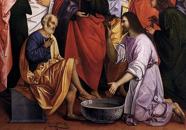 Isus pere učenicima noge